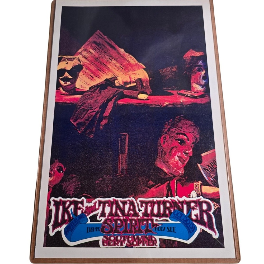 Ike and Tina Turner Concert‎ Poster October 1970 Winterland Ballroom in San Fran